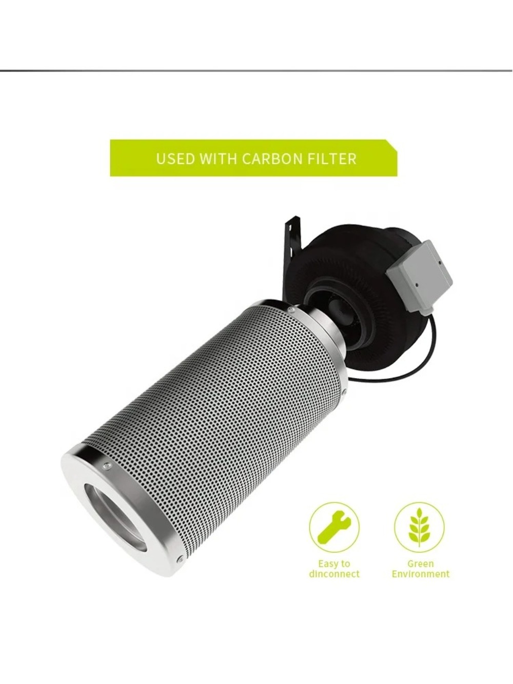 Carbon Filter Inline - Filtros de carbono para ventilador em