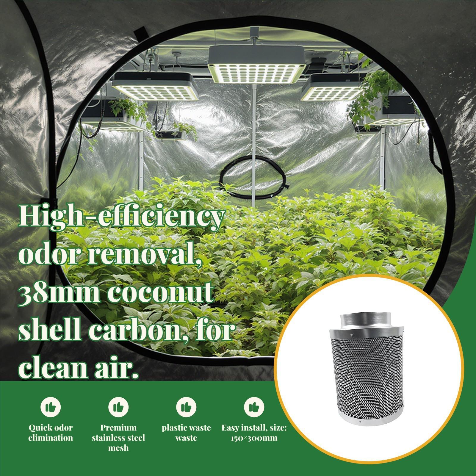 Carbon Filter Inline - Kit de Purificação de Ar com