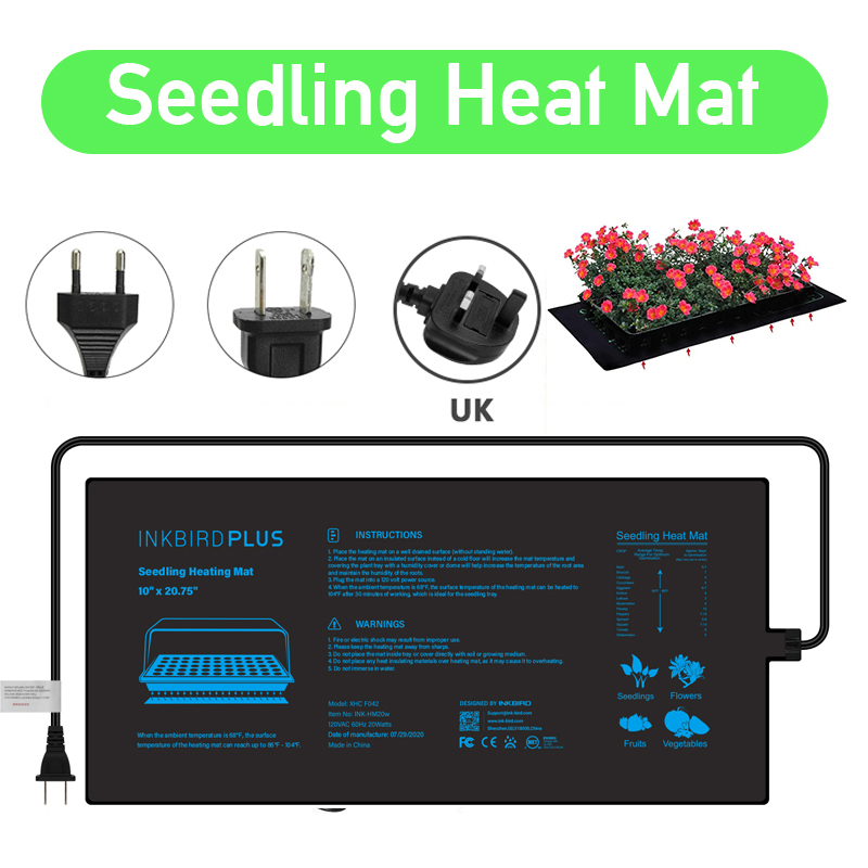 Seedling Heat Pad - 20.75x10cm ue/eua/reino unido/au plug plântula esteira