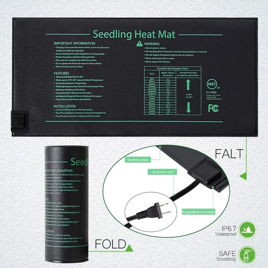 Tapete de calor para mudas, 4  - Seedling Heat Pad avaliação e preço