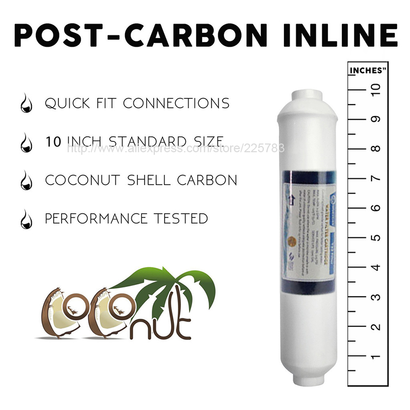 Filtro de água do cargo do car - Carbon Filter Inline avaliação e preço