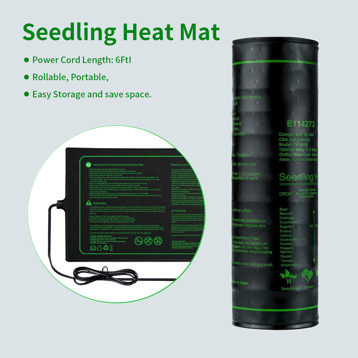 Tapete de calor para mudas, do - Seedling Heat Pad avaliação e preço