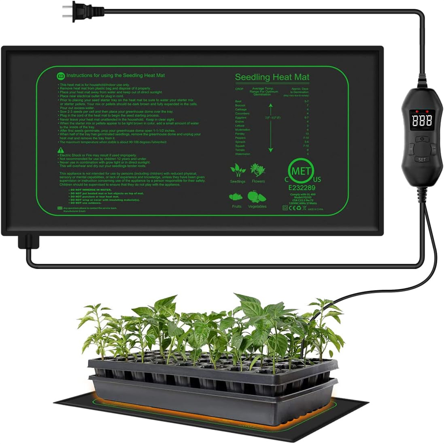 Tapete Térmico para Sementes c - Seedling Heat Pad avaliação e preço