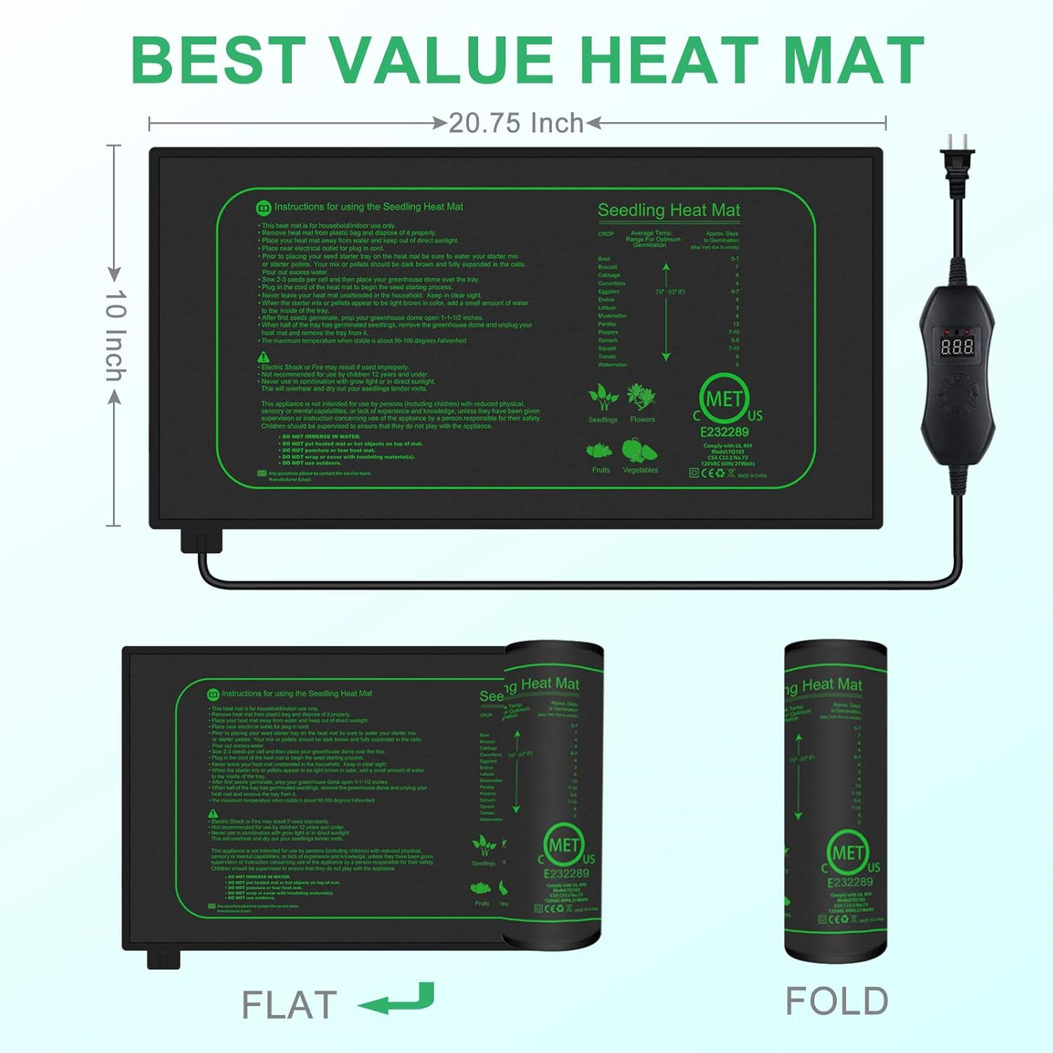 Tapete Térmico para Sementes c - Seedling Heat Pad avaliação e preço