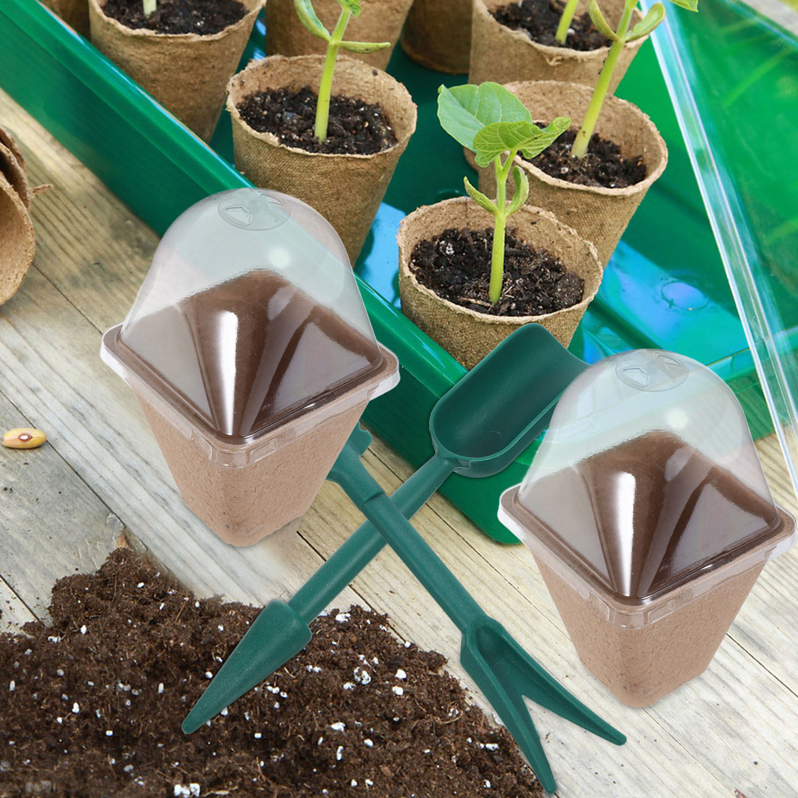 Kit de 10 Vasos Sustentáveis p - Dome Propagation Kit avaliação e preço