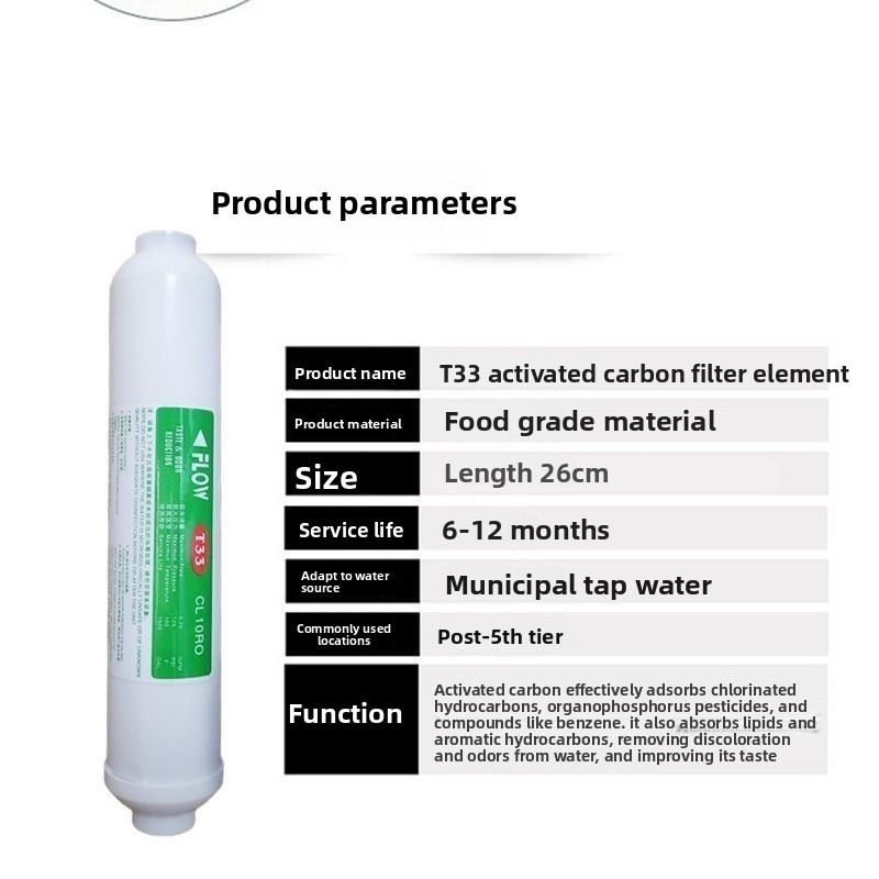Filtro de Carvão Ativado T33 c - Carbon Filter Inline avaliação e preço